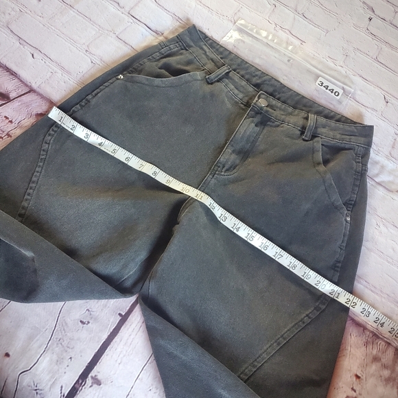 Manfinity Denim Baggy Jeans Charcoal Black Loose Fit High-waisted Men's Small - Picture 12 of 15